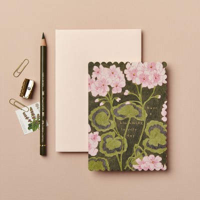 Wanderlust Paper Co. Geranium 'Blooming Lovely Day' Card