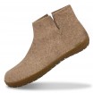 Glerups Felted Wool Rubber Sole Boot - Sand
