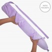 YUYU Luxury Fleece Hot Water Bottle Set - Lilac with Pockets