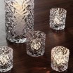 Orrefors Crystal Glass Carat Votive Candle Holder- 80mm