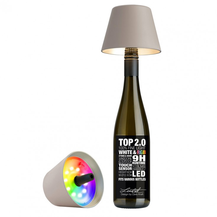 Sompex Top 2.0 RGBW Bottle Light - Sand