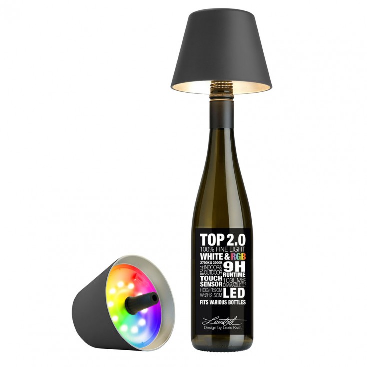 Sompex Top 2.0 RGBW Bottle Light - Anthracite