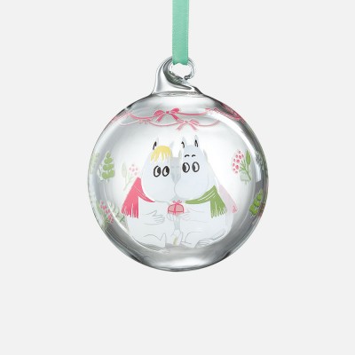 Muurla Moomin Glass Christmas Bauble - My Darling Ø 7cm